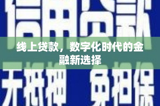 罗湖线上贷款，数字化时代的金融新选择