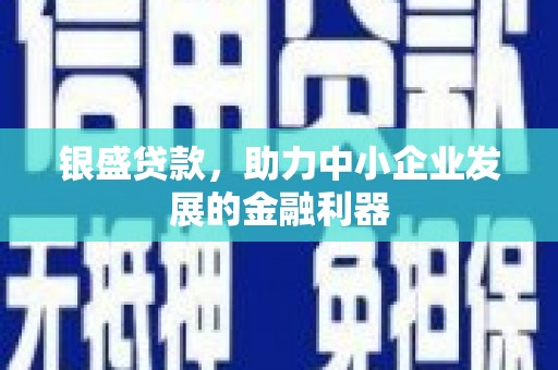 罗湖银盛贷款，助力中小企业发展的金融利器