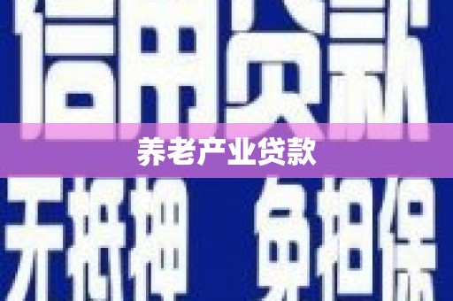 罗湖养老产业贷款
